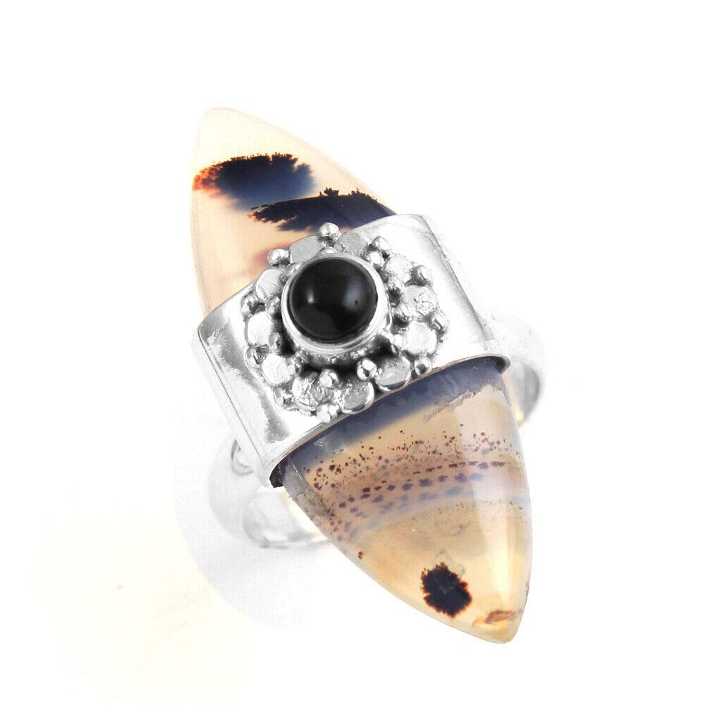 Black Onyx 925 Sterling Silver Rings for Women | Elegant Bridesmaid Jewelry | Round Gemstone Engagement Rings | Handmade Bezel Set Designer Rings | Perfect for Weddings, Anniversaries & Special Occasions