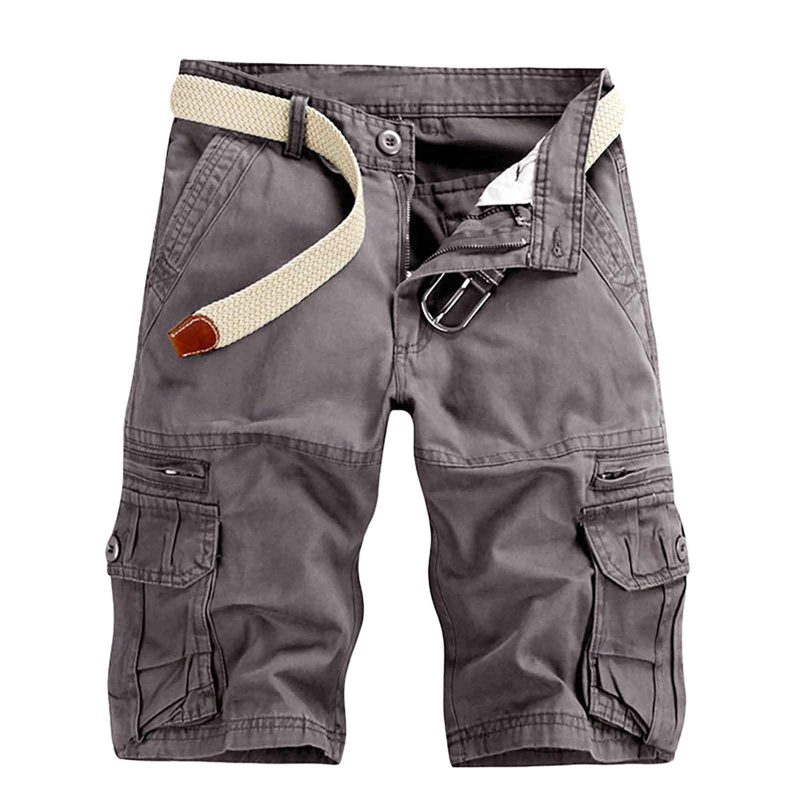 Men's Cargo Shorts - Casual Outdoor Beach Work Sports Shorts with Multiple Pockets | Perfect for Hiking, Travel, Gym & Summer Activities
