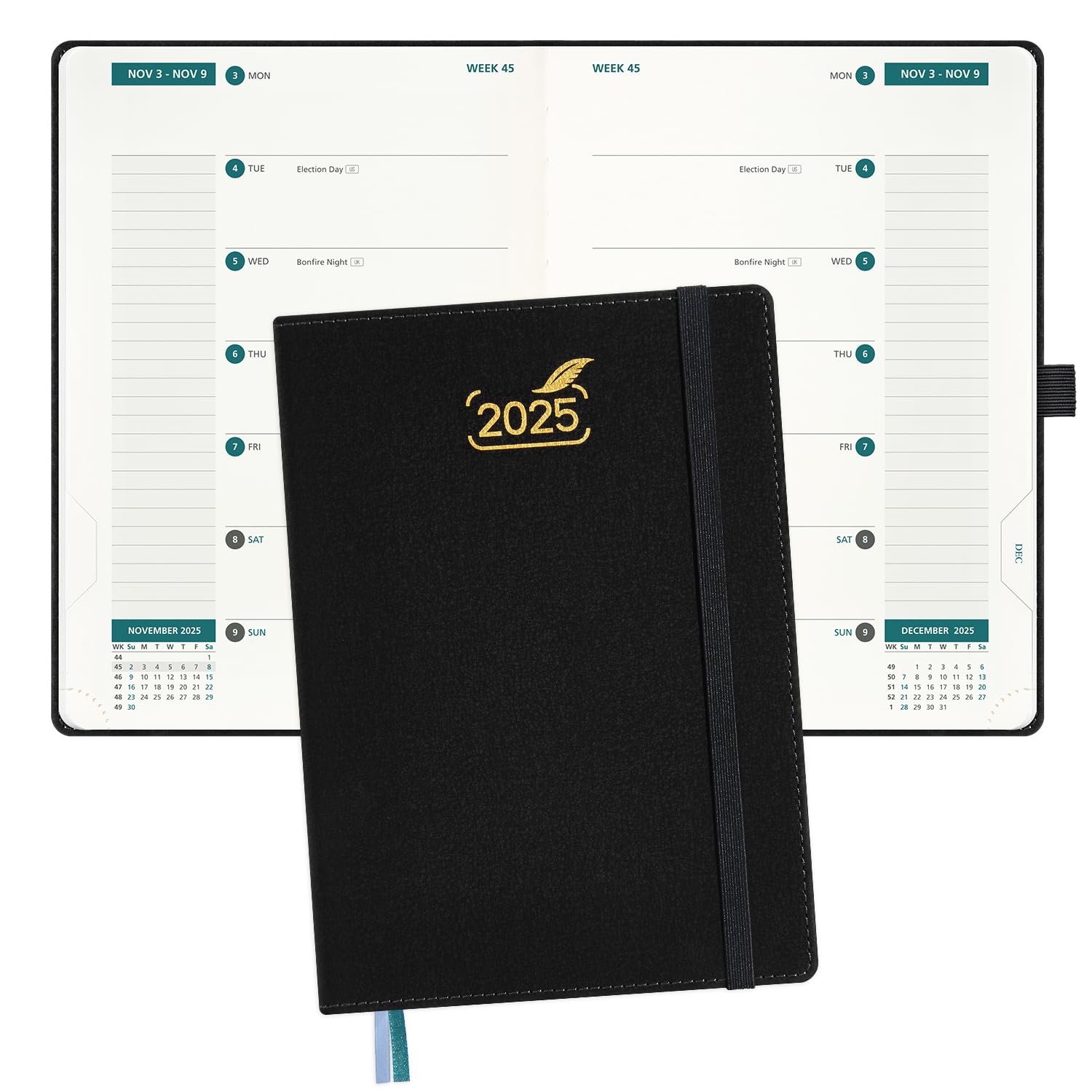 2025 Weekly Planner with 2 Columns & Monthly Tabs - 6