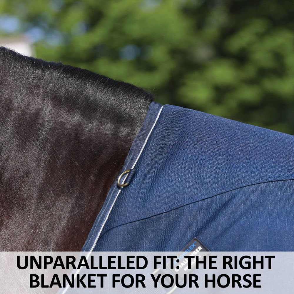 Challenger II Senior Adjusta-Fit Surcingle Horse Turnout Blanket - Waterproof 1200D Ripstop Winter Horse Blanket with Wither Relief | Perfect for Cold Weather Riding, Stable Use & Outdoor Protection