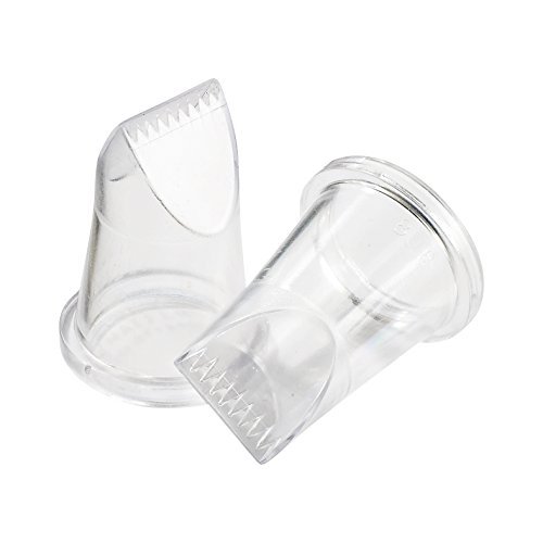 Matfer Bourgeat Polycarbonate Yule Log Pastry Tips - 7/8 Inch 8-Teeth Baking Decorating Nozzles (Pack of 2) - Perfect for Christmas Cakes, Holiday Desserts & Professional Pastry Making