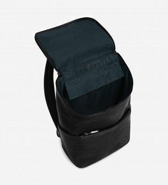 Matt & Nat Dean Arbor Vegan Leather Backpack - Stylish & Durable Black Backpack for Work, Travel & School | Eco-Friendly & Water-Resistant