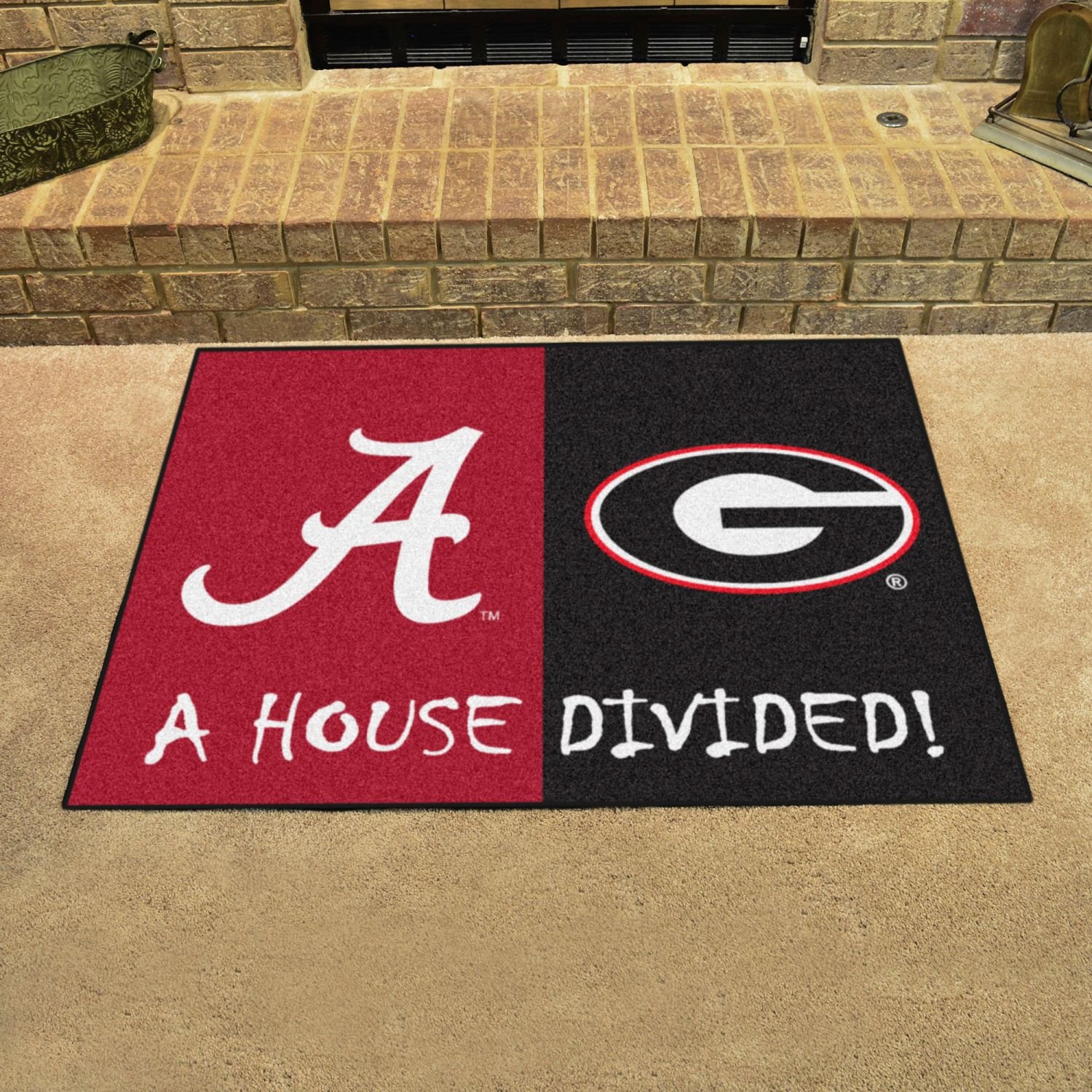 StarSun Depot House Divided Mat - Alabama vs Georgia Rivalry 33.75