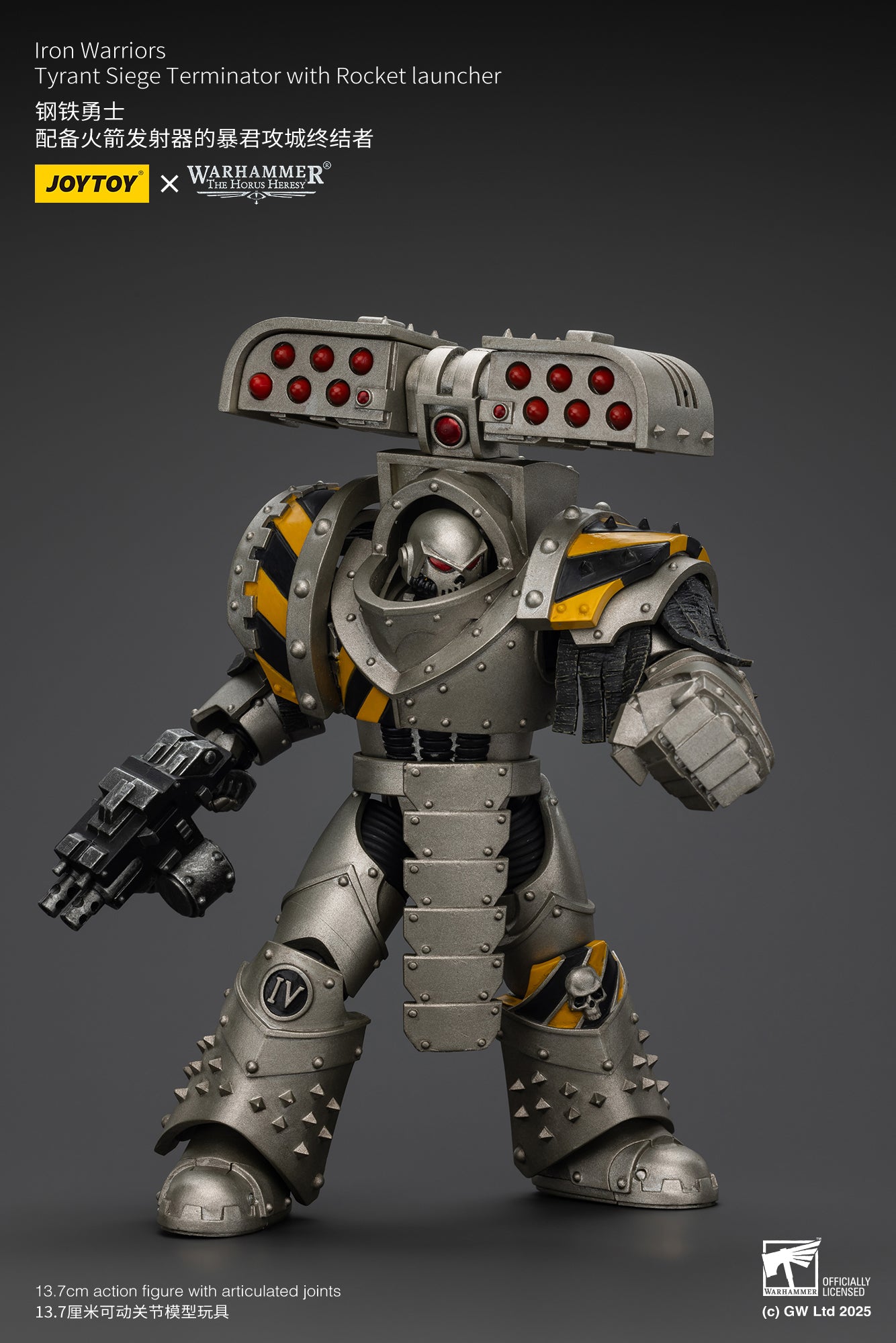 Pre Order 1/18 JOYTOY Warhammer The Horus Heresy Iron Warriors Tyrant Siege Terminator Action Figure Set - Perfect for Collectors, Warhammer 40K Fans & Tabletop Gaming Enthusiasts