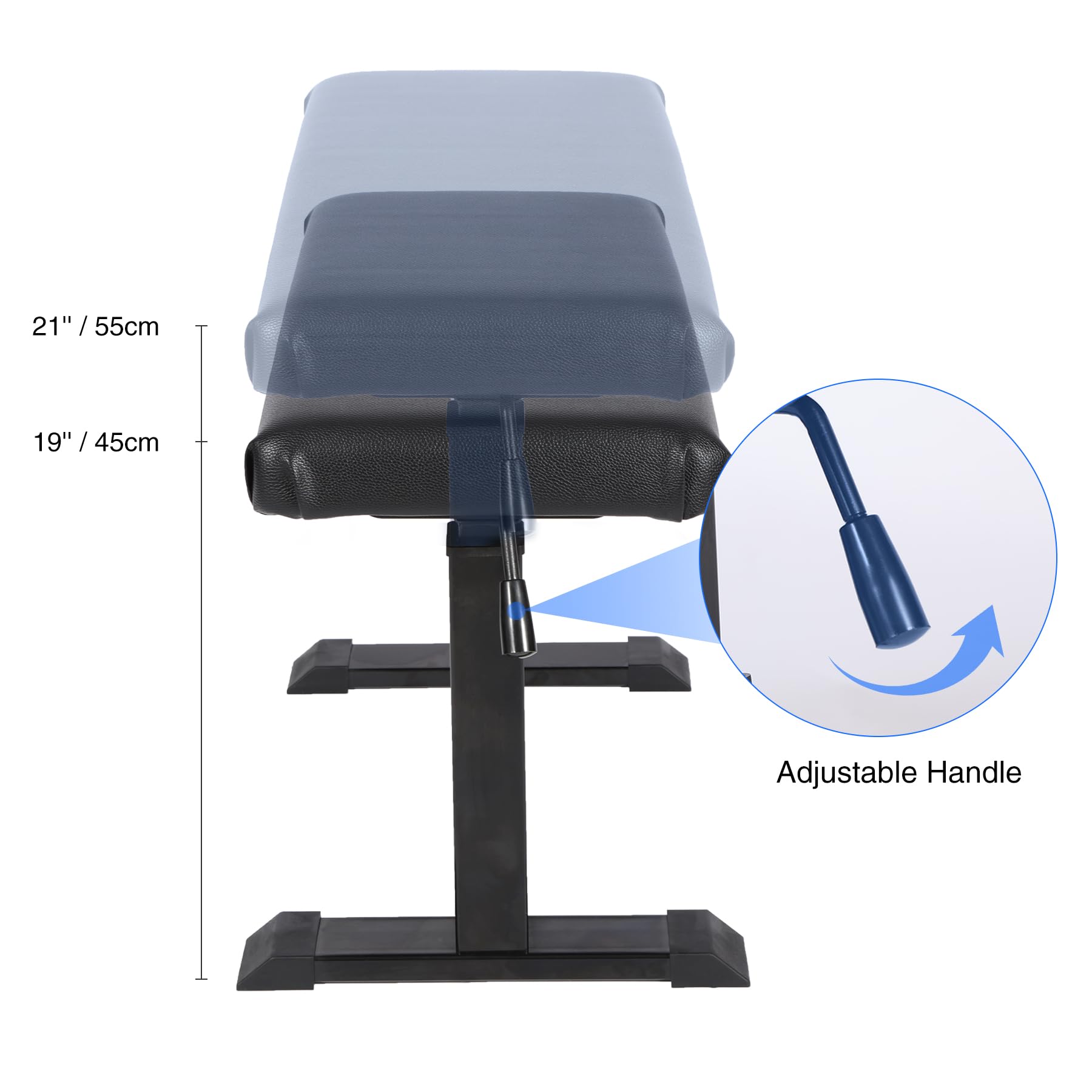 Height Adjustable Hydraulic Piano Bench - 39in Heavy Duty Keyboard Stool with PU Leather Cushion for Piano & Keyboard Stands | Perfect for Home Studios, Music Classrooms & Professional Performances (Black)