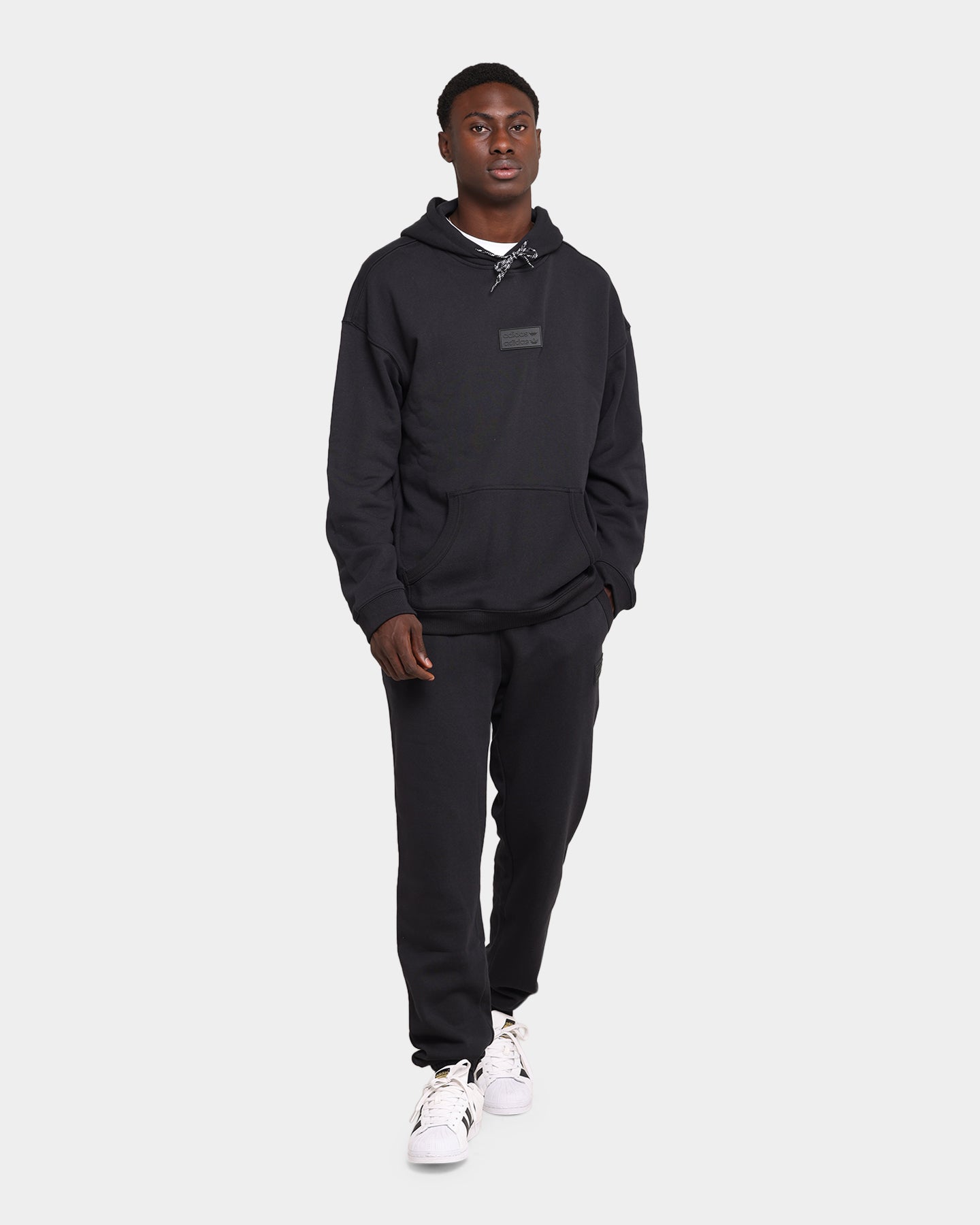 Adidas Men's Black Silicone Sweatpants - Comfortable Workout Joggers for Running, Gym & Lounge Wear