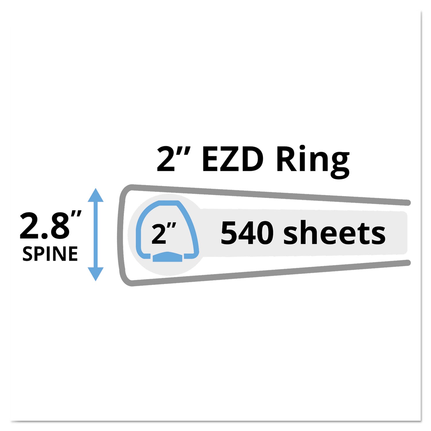 Avery® 3-Ring Durable View Binder with DuraHinge™ & EZD Rings - 2
