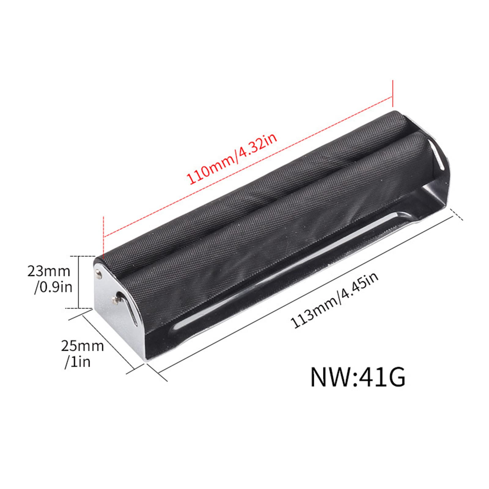 110mm Metal Cigarette Roller Machine with Lid - Premium Cigarette Rolling Device for Perfect Handmade Cigarettes - Includes Rolling Papers - Ideal for DIY Smokers, Travel & Home Use