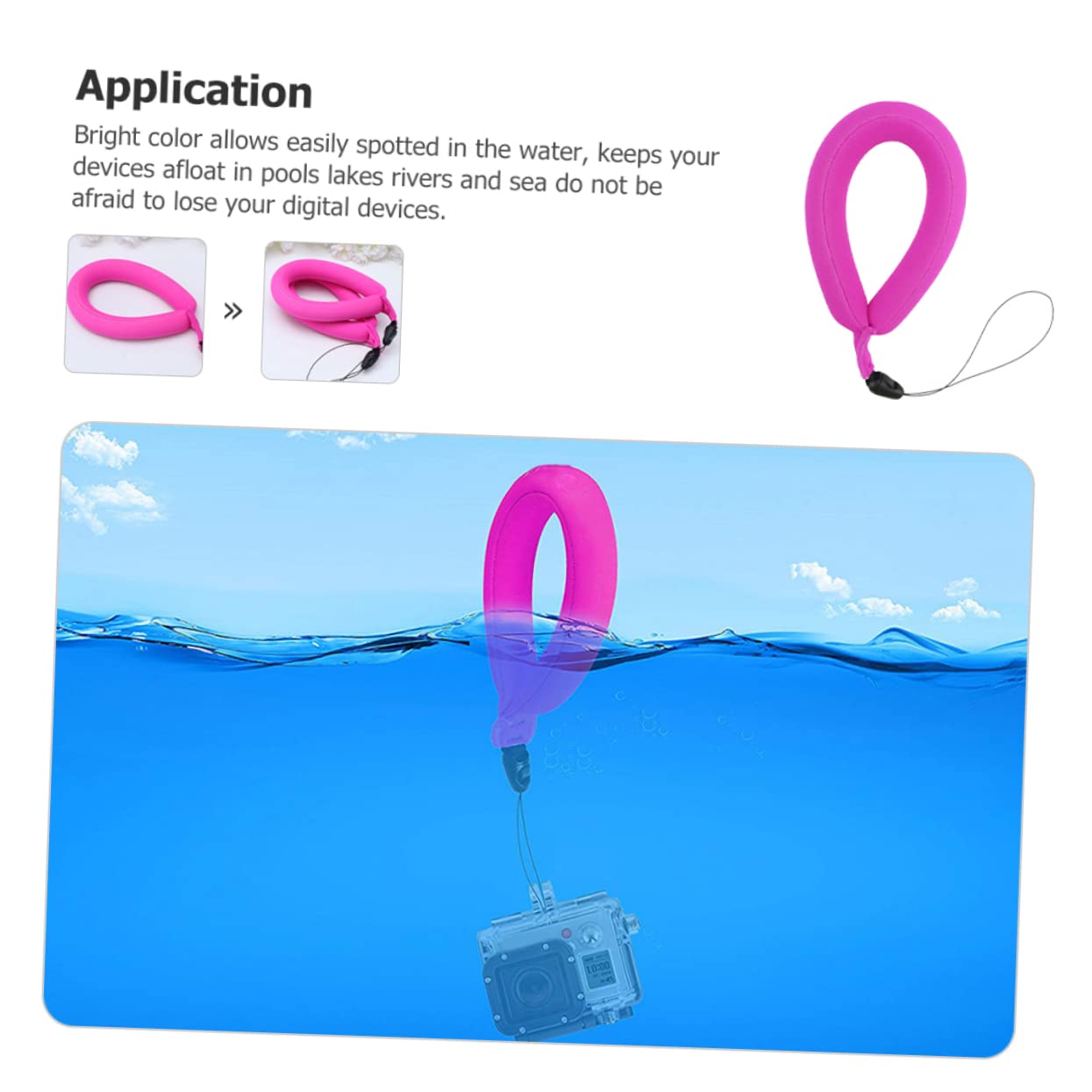 CIYODO Waterproof Neoprene Camera Wrist Strap - Reusable Floating Wristband for Cellphones & Small Cameras - Perfect for Kayaking, Snorkeling, and Outdoor Photography