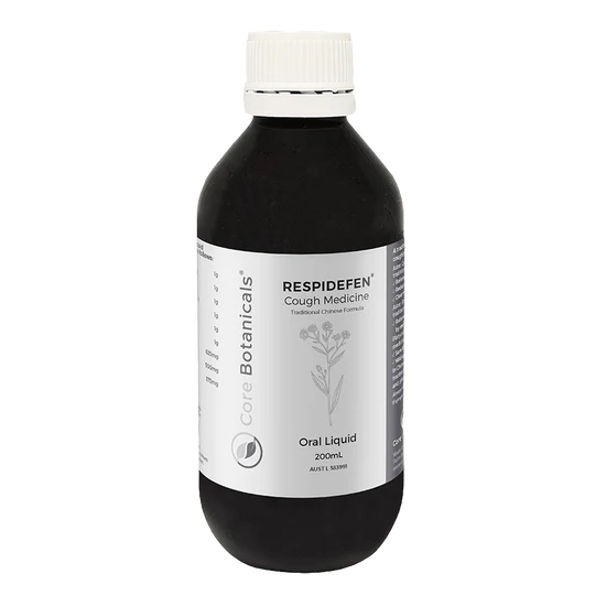 Core Botanicals Respidefen Natural Cough Relief Syrup - Soothes Throat & Supports Respiratory Health - Ideal for Cold, Flu & Allergy Season