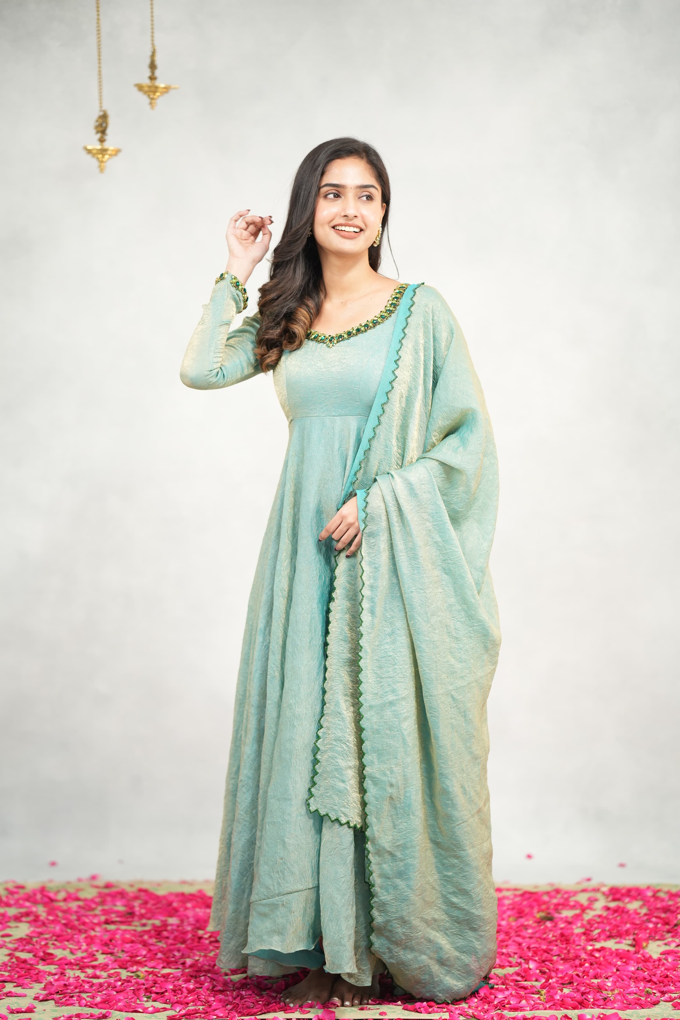 DD726 Praja Premium Designer Anarkali Dress - Elegant Indian Party Wear for Women | Perfect for Weddings, Festivals & Special Occasions