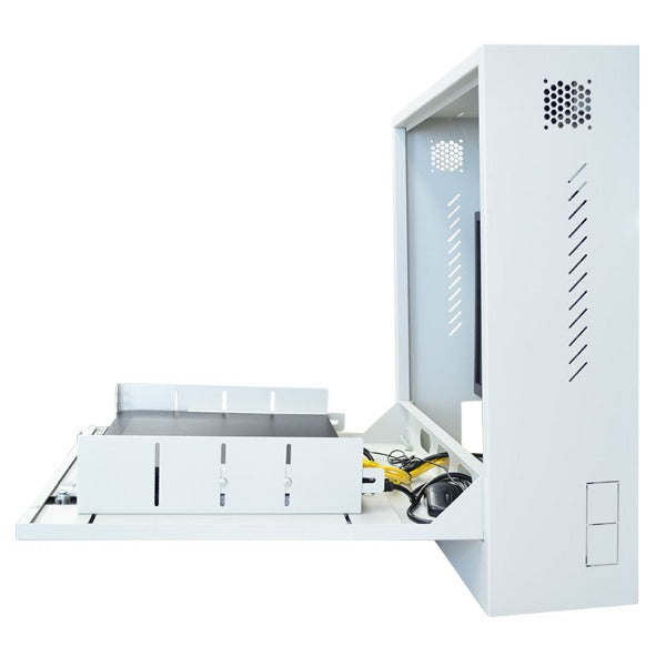 Secure Slim Vertical Wall Mount Cabinet with 24