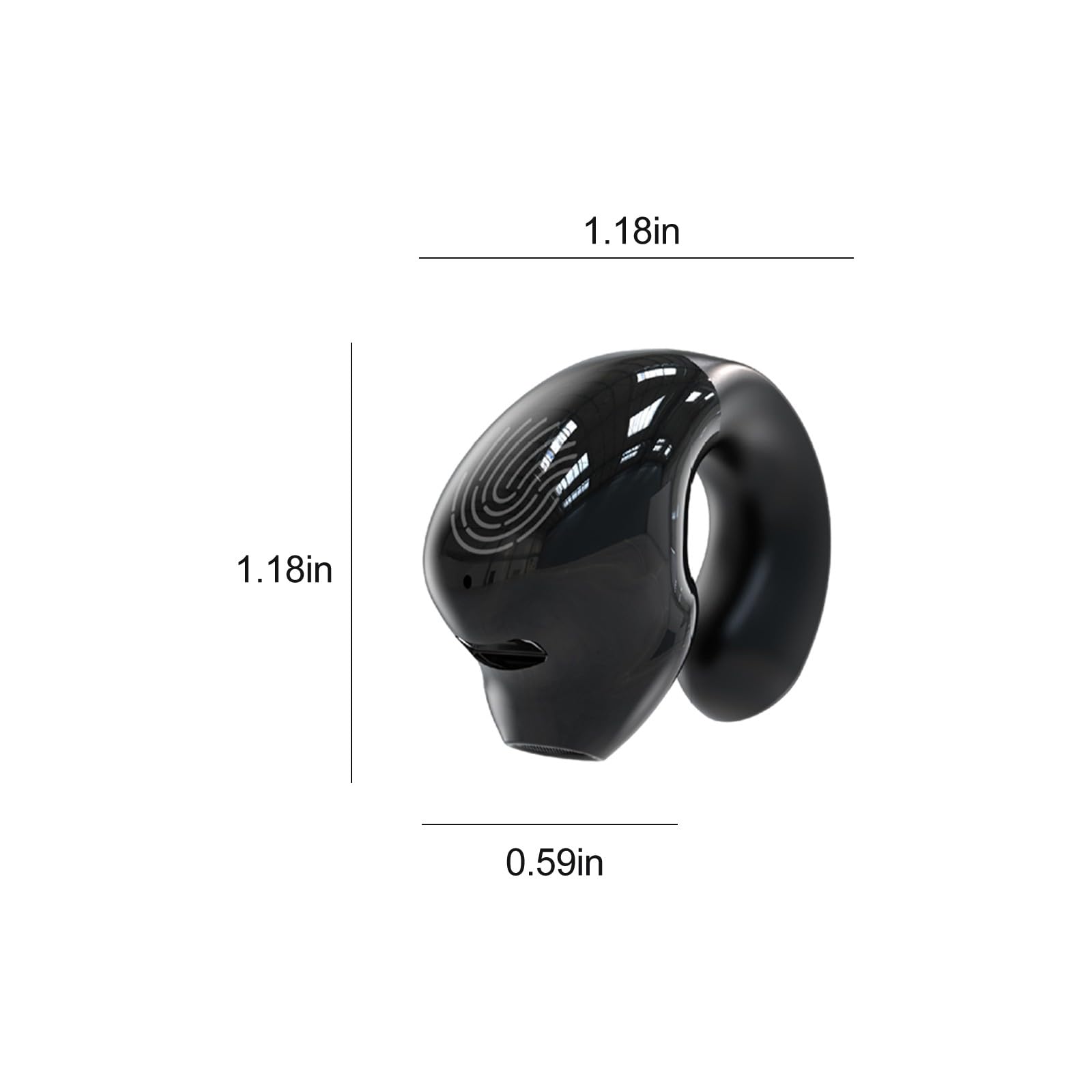 5th Gen Wireless Bluetooth Headphones - Mini Clip-On Sports Earphones with 5.3 Bluetooth, Full Sound & Long Range - Perfect for Gym, Running, Workouts & Outdoor Activities