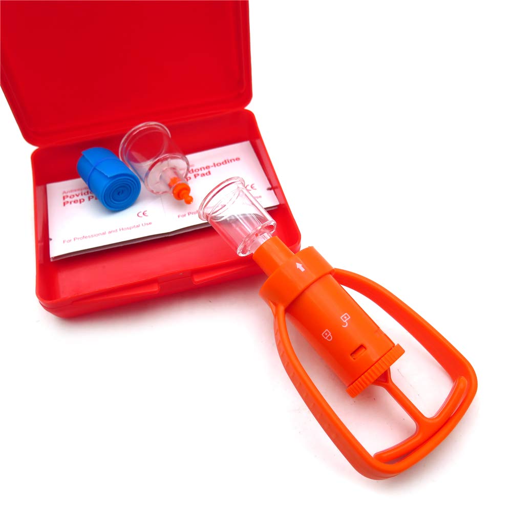 Outdoor Emergency Venom Extractor Pump Kit - First Aid Safety Tool for Snake Bites & Insect Stings | Portable Survival Gear for Hiking, Camping & Wilderness Adventures