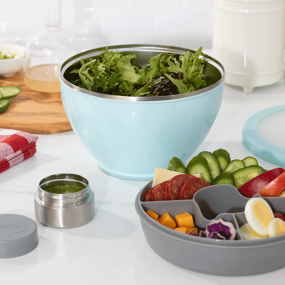 Shimmer Ballet Lunch Bowl Set - 60oz BPA-Free Plastic Food Storage Containers with Lids - Perfect for School, Office, and Picnic Meals
