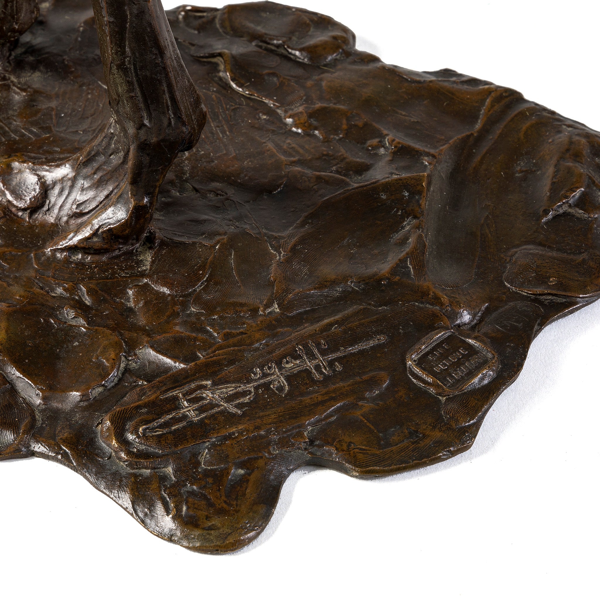 Rembrandt Bugatti Ostrich Lowering Head Bronze Sculpture - Authentic Art Deco Statue for Home Decor, Office Display & Luxury Gift