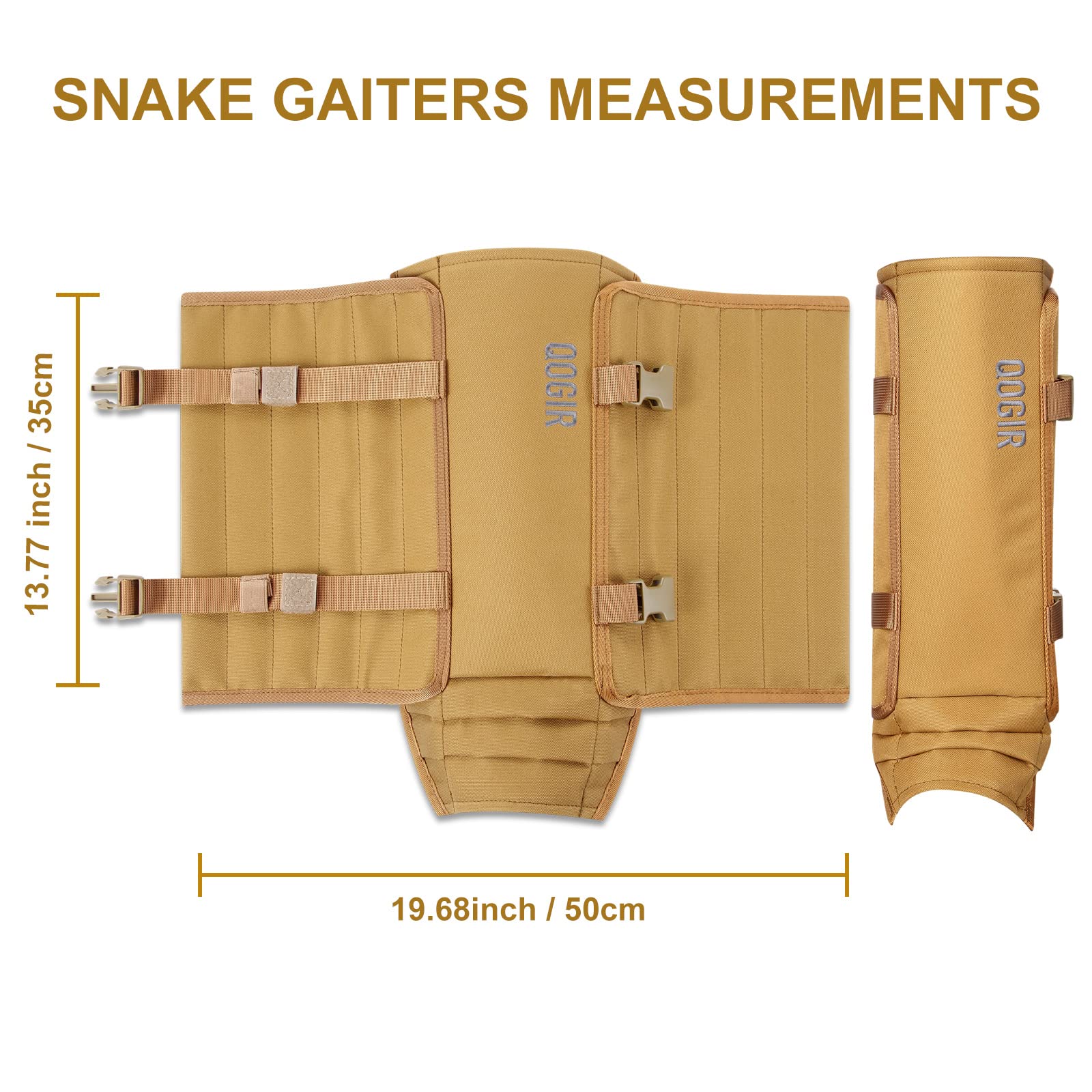 QOGIR Snake Guard Chaps - Full Leg Protection for Hunting & Outdoor Activities | Anti-Snake Bite, Briar & Thorn Proof Gaiters | Ideal for Hiking, Camping & Wilderness Exploration
