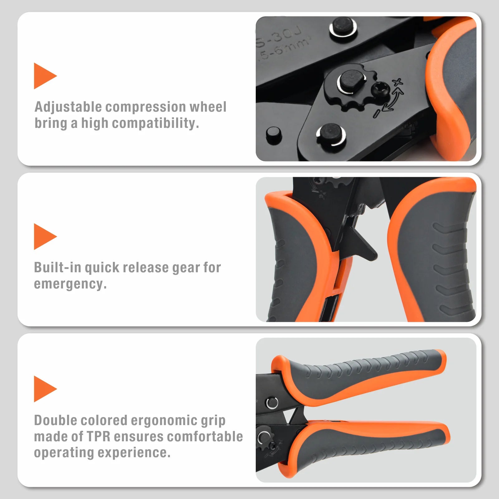 Professional Ratchet Wire Crimping Tool Kit for 0.5-35mm² Insulated & Non-Insulated Terminals - Includes Wire Stripper & Cutter - Perfect for Electrical Wiring, Automotive Repairs & DIY Projects