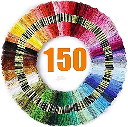 150pcs Multi-Color Friendship Bracelet String Embroidery Floss Thread Kit - Cross Stitch Threads for DIY Crafts, Sewing & Jewelry Making | Perfect for Bracelets, Keychains & Home Decor