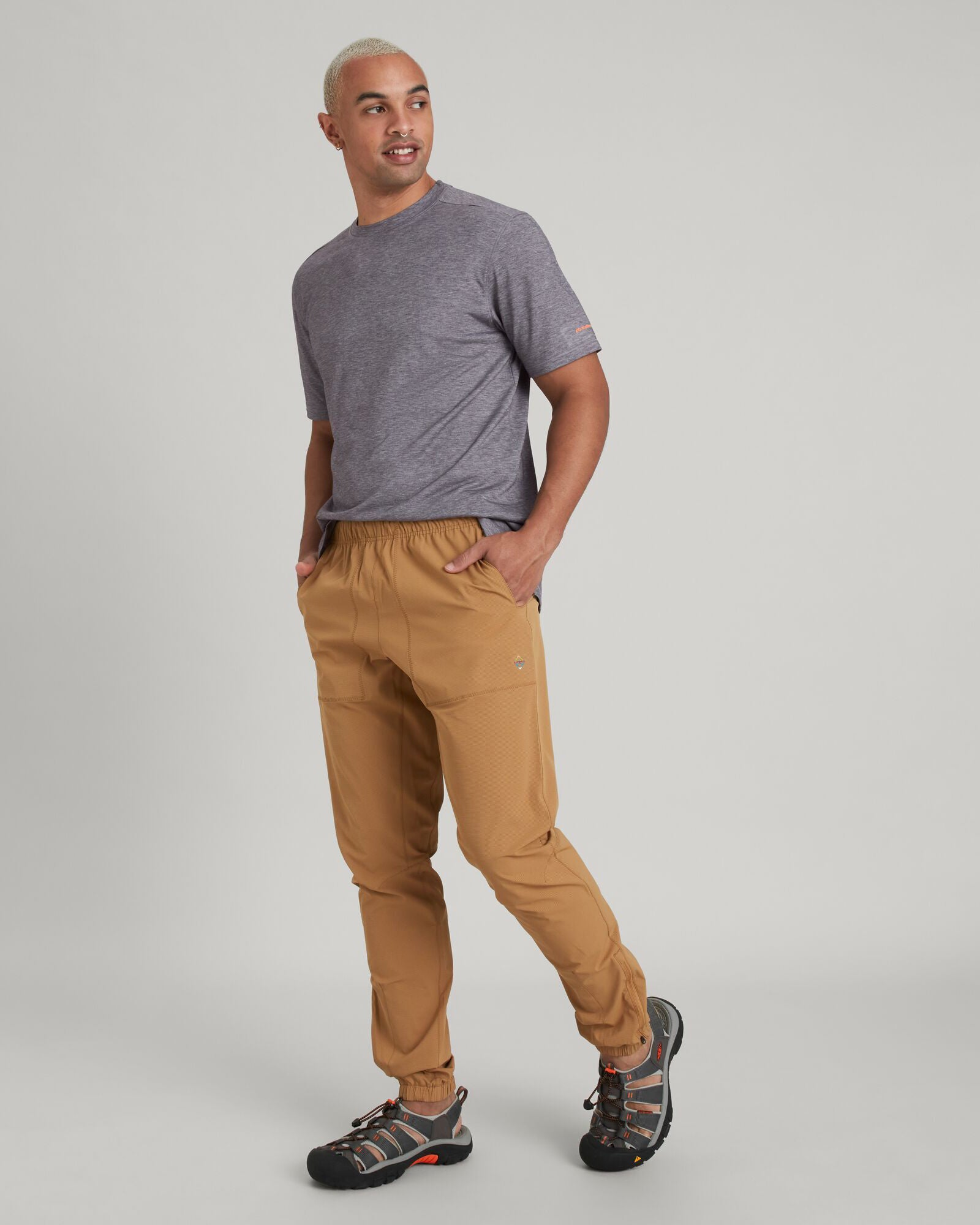 WELL.DER.NESS Men's Energy Joggers - Breathable Canvas Pants for Running, Workout & Lounge - Comfortable Athletic Sweatpants for Men