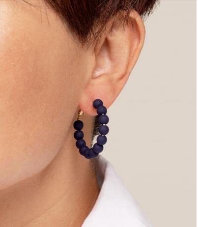 ZENZII Bohemian Beaded Hoop Earrings for Women - Stylish Round Circle Dangle Earrings with Beads, Fashion Jewelry for Girls | Perfect for Parties, Weddings & Everyday Wear