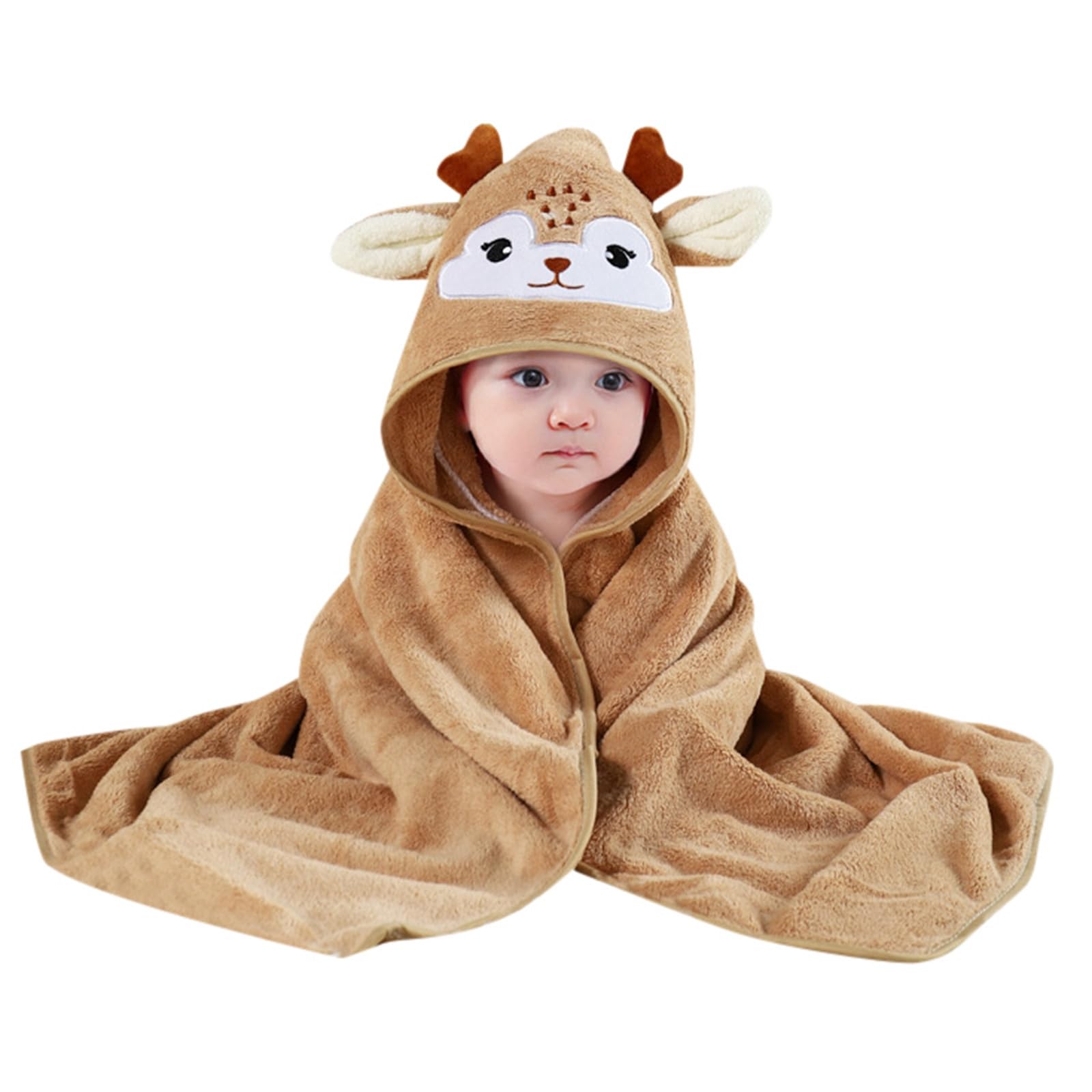 Soft & Absorbent Baby Hooded Towel with Cute Animal Design - Perfect for Bath Time & Swimming - Ultra Gentle for Newborns, Infants, Toddlers (Boys & Girls) - Ideal Baby Shower Gift & Nursery Essential