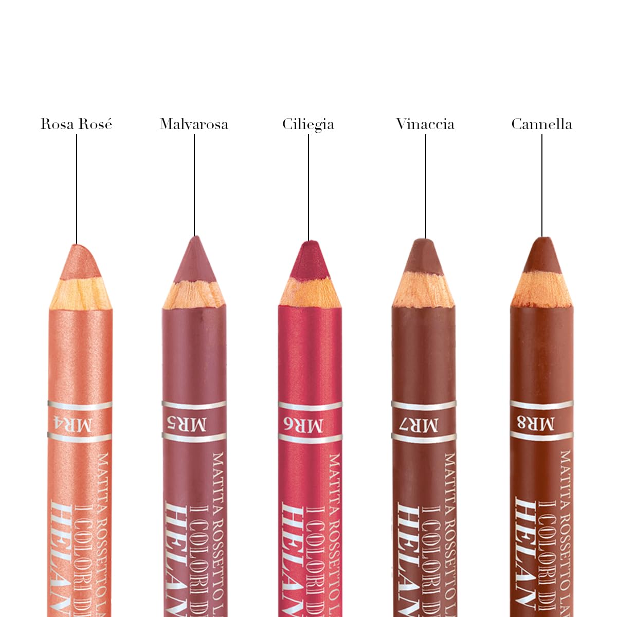 Helan I Colori di Helan Lipstick - Wine Red, Soft, Hydrating, Long-Lasting, Intense Color with Nourishing Waxes & Creamy Texture for Natural Look - Perfect for Everyday Wear, Date Night & Special Occasions