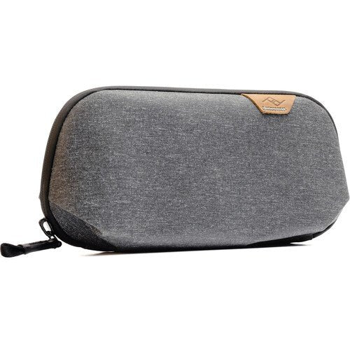 Peak Design Tech Pouch Small Charcoal - Compact Travel Organizer for Cables, Chargers & Accessories - Perfect for Business Trips, Camping & Daily Commute