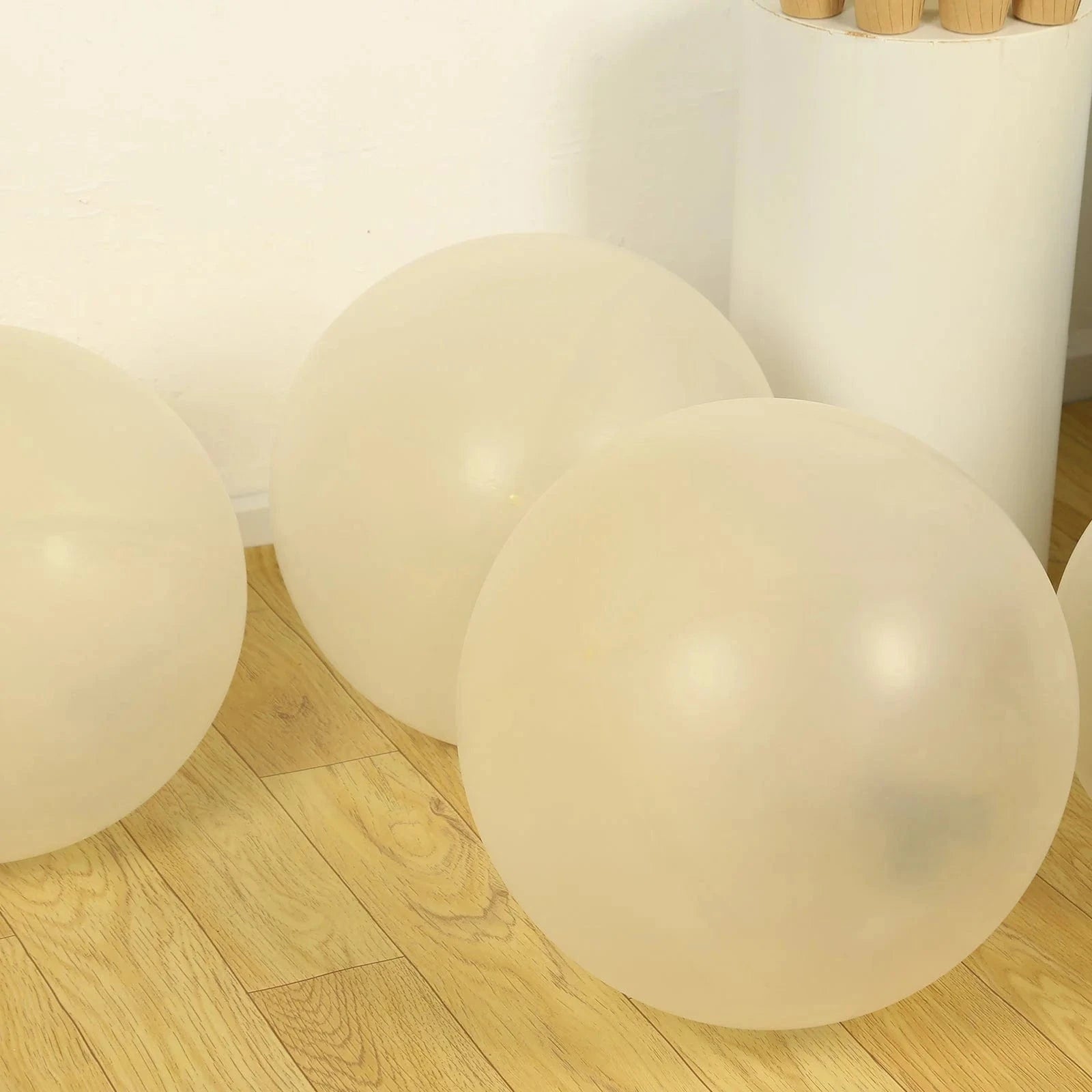 5 Pack Shiny Pearl Biodegradable Party Balloons - Eco-Friendly Wedding, Birthday & Baby Shower Decorations for Sustainable Celebrations