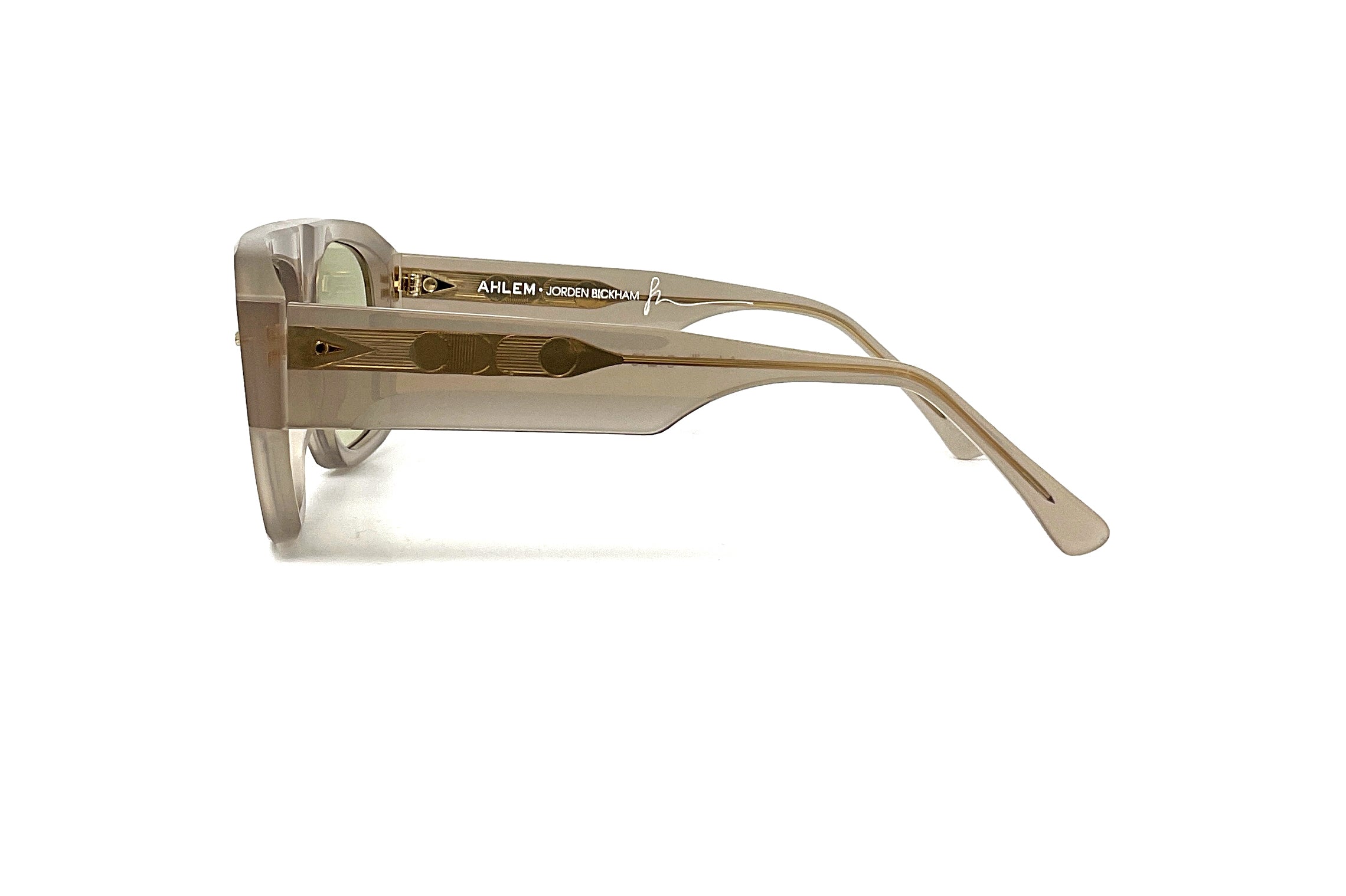Ahlem x Jordan Bickham Sunglasses - Premium Ashmilk Frame & UV Protection - Perfect for Outdoor Activities, Travel, and Fashion Accessories