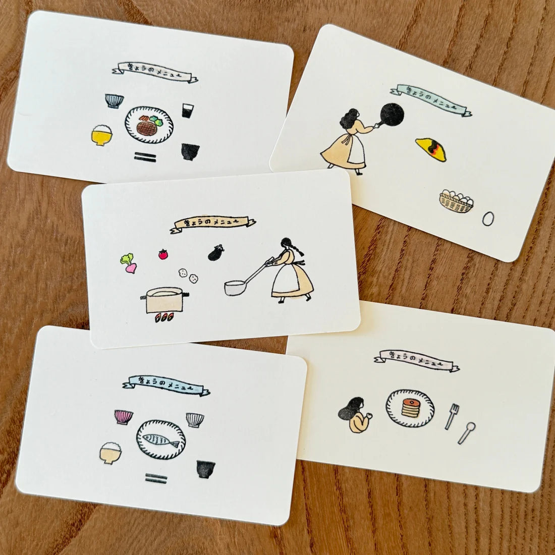 JIZAI Clear Stamp BOX Necktie × Mizushima Motif Set - Perfect for Everyday Meals, DIY Scrapbooking & Card Making