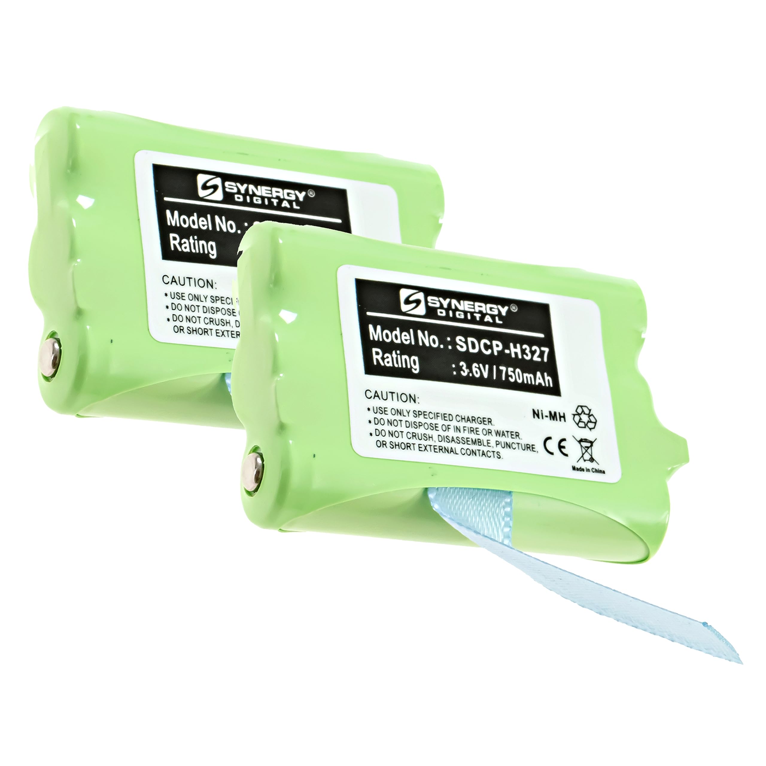 Synergy Digital Cordless Phone Batteries for AT&T BG0020 - Ni-MH 3.6V 750mAh High Capacity Replacement Battery Pack (2-Pack) - Perfect for Home & Office Cordless Phones