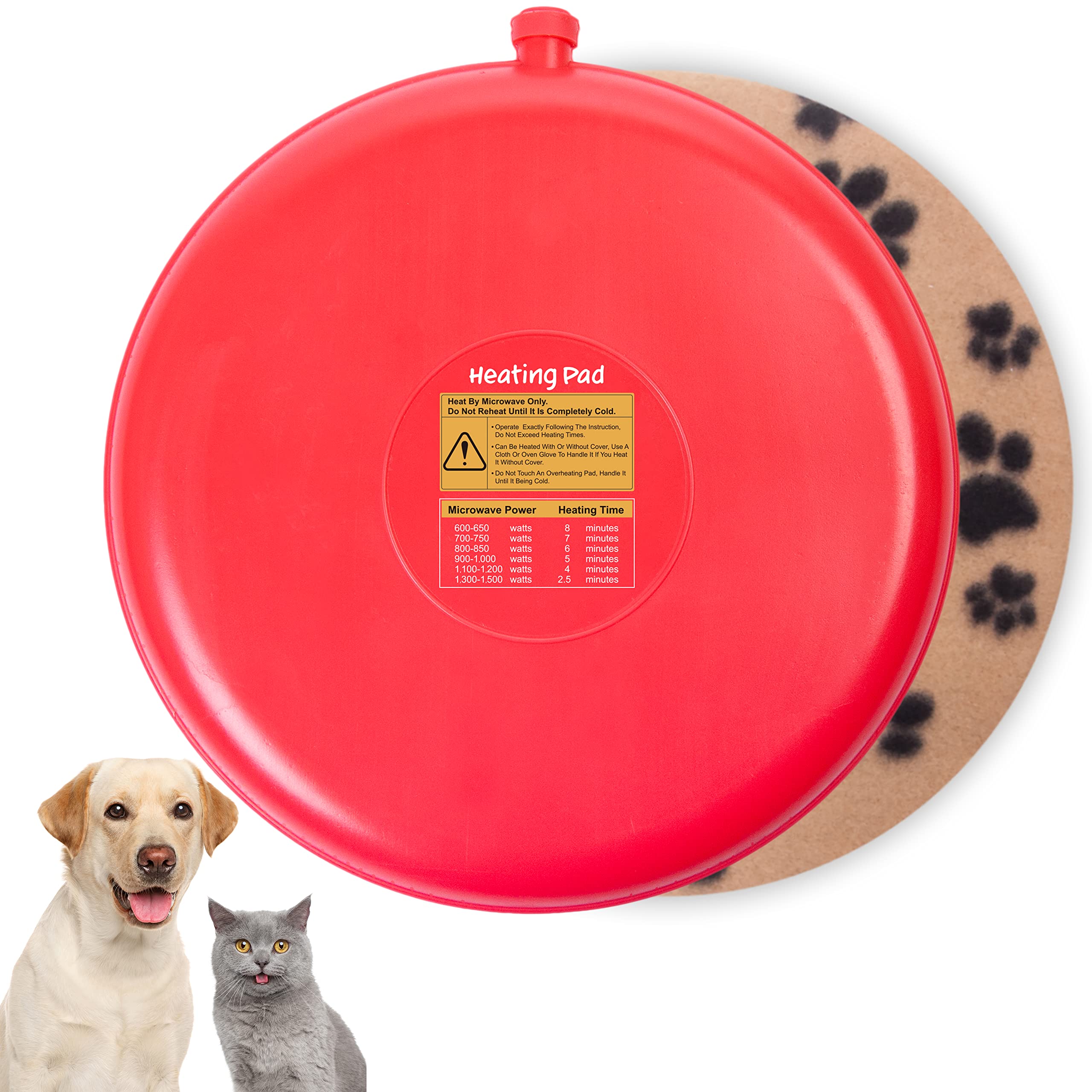 Microwave Pet Heating Pad - Safe Warming for Dogs, Cats & Small Pets - Indoor & Outdoor Use