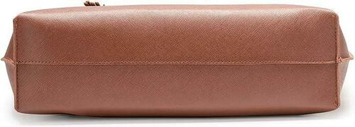 Nodykka Women's PU Leather Tote Bag - Stylish Satchel Handbag for Work, Travel & Shopping (Brown)