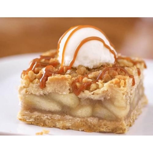 The Original Cakerie Apple Crumble Dessert Bar - Pack of 2 | Delicious Baked Pastry with Cinnamon Apples & Crumb Topping | Perfect for Breakfast, Snacks & Holiday Parties