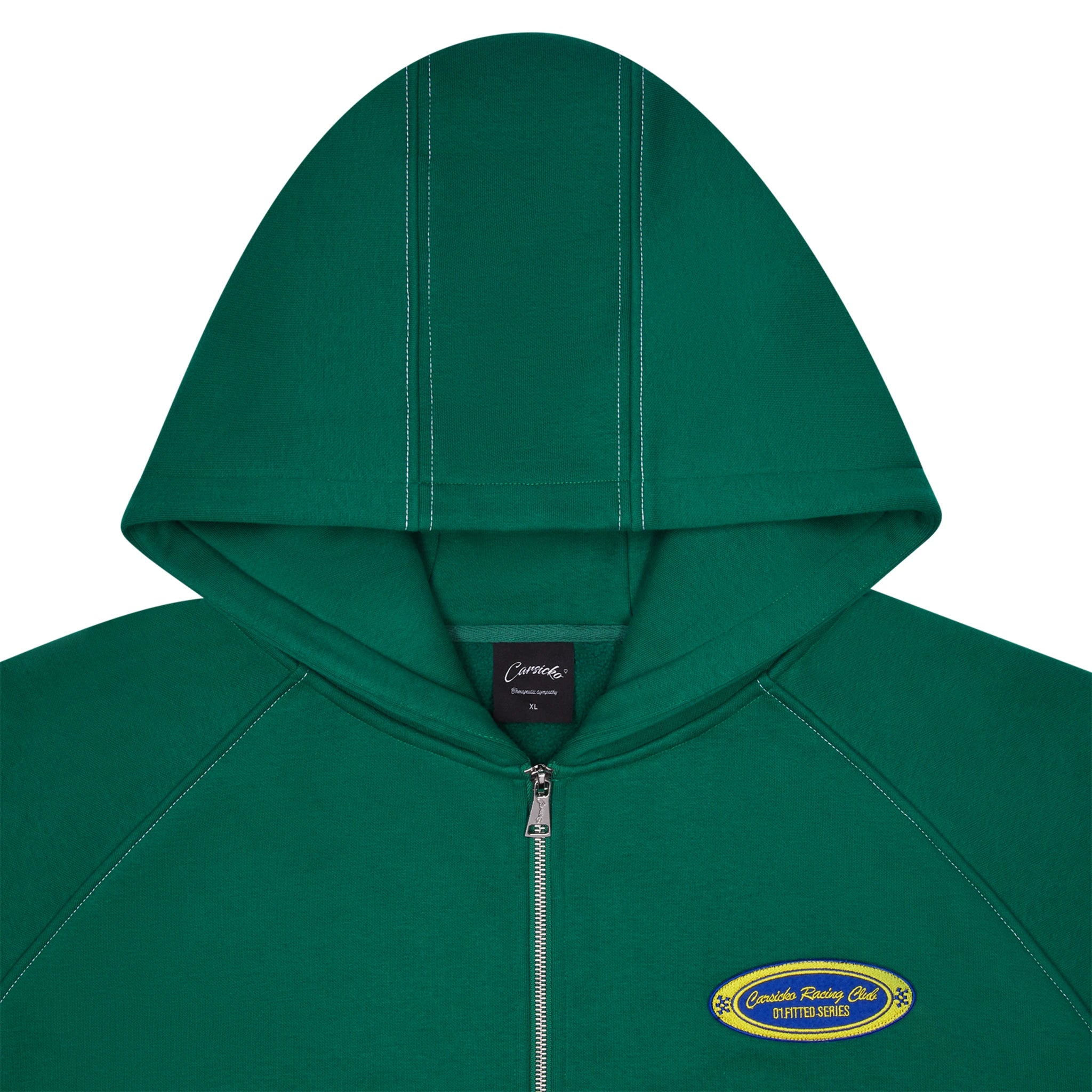 Carsicko Racing Club Green Hoodie for Men - Stylish & Comfortable Pullover Sweatshirt - Perfect for Streetwear, Casual Outfits & Racing Events