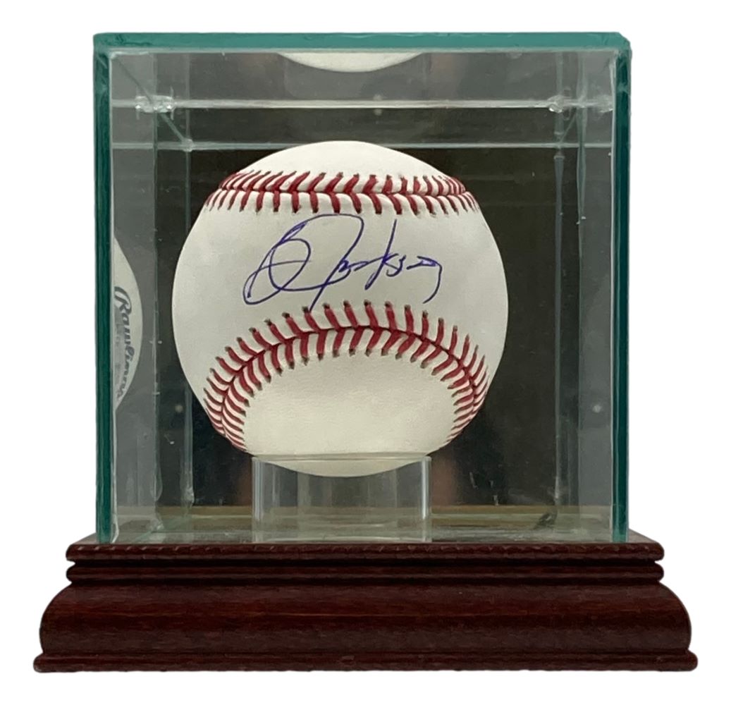 Bo Jackson Autographed Kansas City Royals Official MLB Baseball with Display Case - Perfect for Sports Memorabilia Collectors and Royals Fans