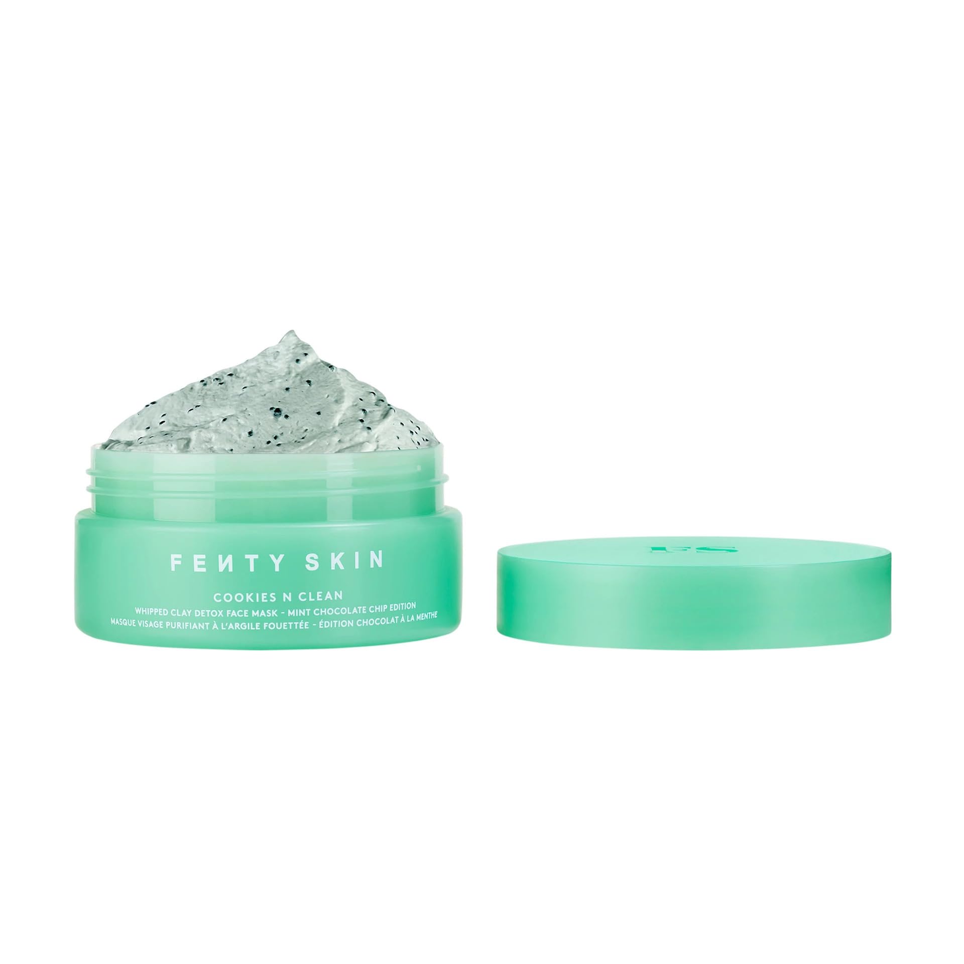 Fenty Skin Cookies N Clean Whipped Clay Pore Detox Face Mask - Mint Chocolate Chip Edition 2.5 oz / 75 ml | Deep Cleansing & Pore Minimizing | Spa Day & Self-Care Essential