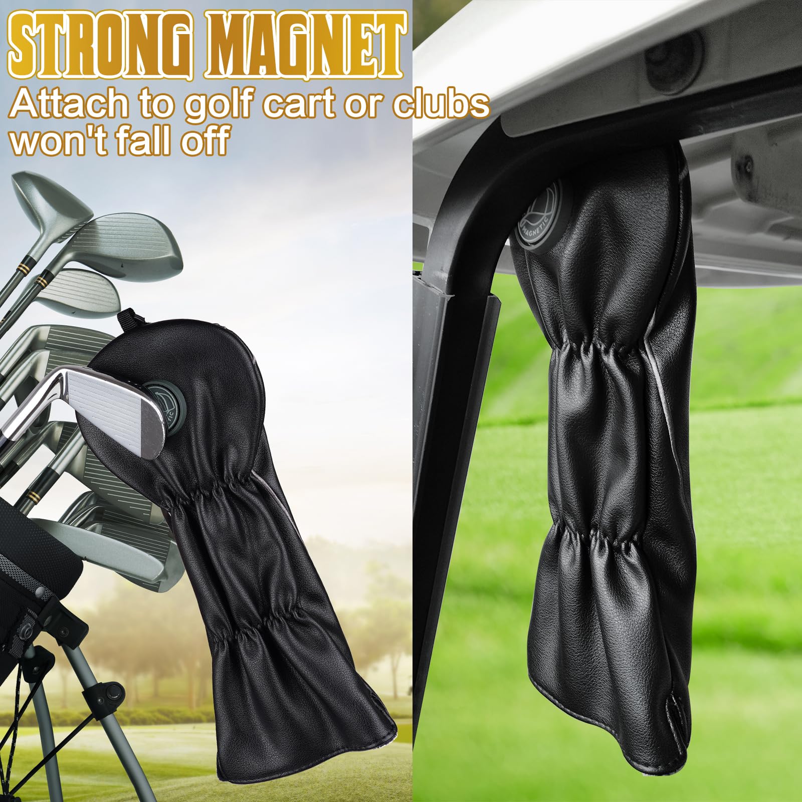 Funny Golf Head Covers for Men - Driver, Fairway & Utility Club Protectors | The Golf Father | Perfect Gift for Dad & Golf Enthusiasts | Use on Course or Driving Range