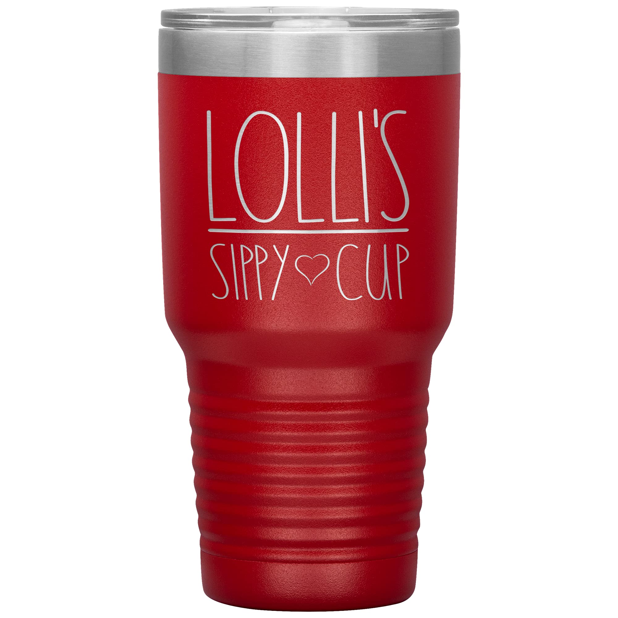 Lolli's 12oz Vacuum Insulated Tumbler with Lid - 12 Color Options (Red) - Leakproof Sippy Cup for Kids - Perfect Birthday Gift for Girls & Boys - Ideal for School, Travel, and Outdoor Activities