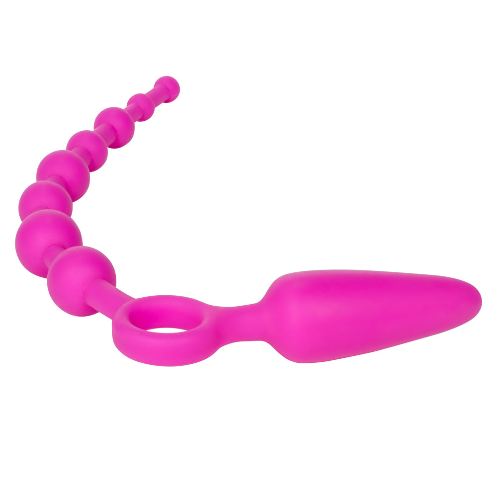 Booty Call Booty Double Dare Vibrating Anal Plug & Beads - Remote Control Adult Toy for Couples & Solo Play - Perfect for BDSM, Roleplay & Sensual Exploration