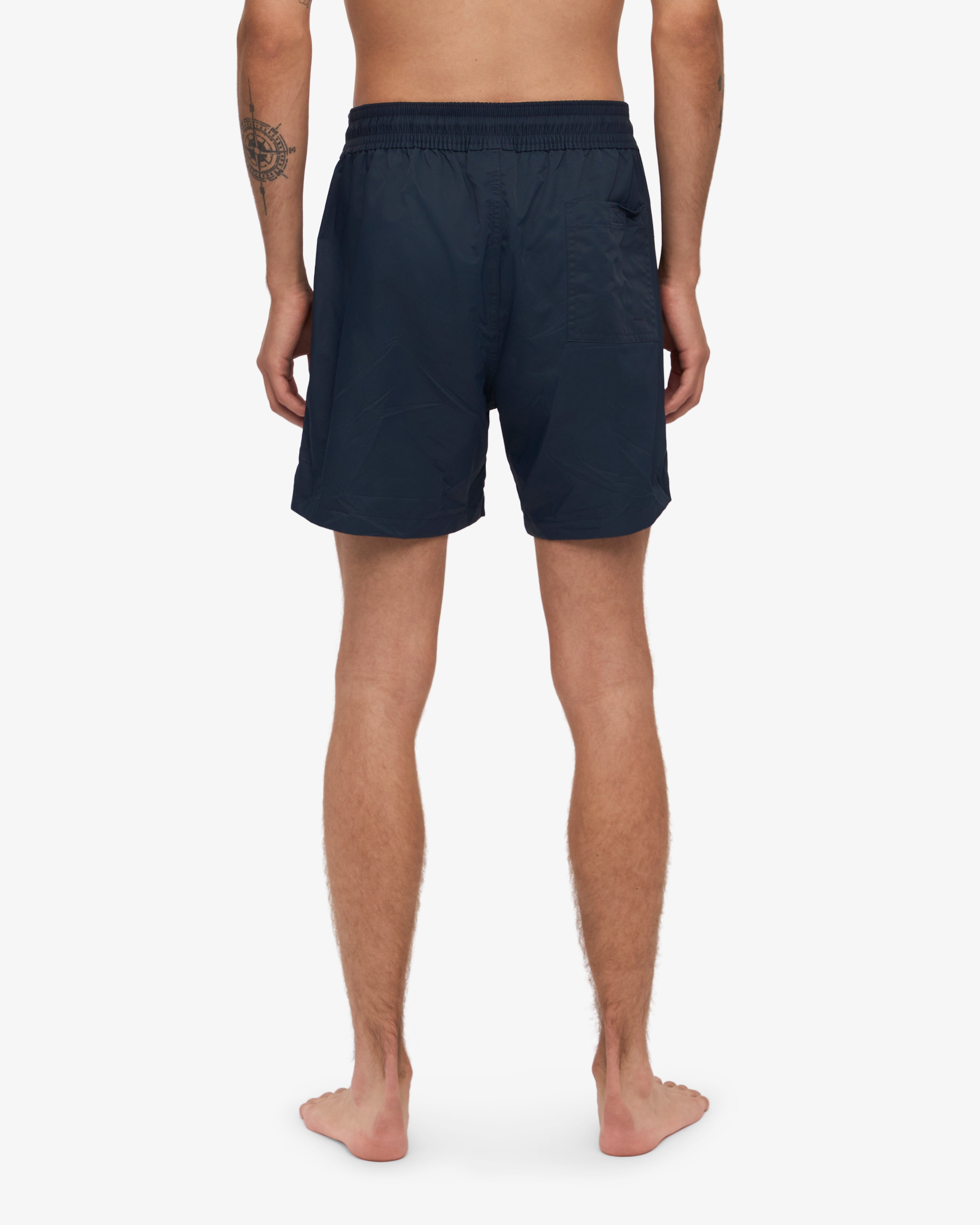 Men's Classic Swim Shorts - Quick-Dry, Comfortable Navy Blue Swim Trunks for Beach, Pool & Summer Vacation