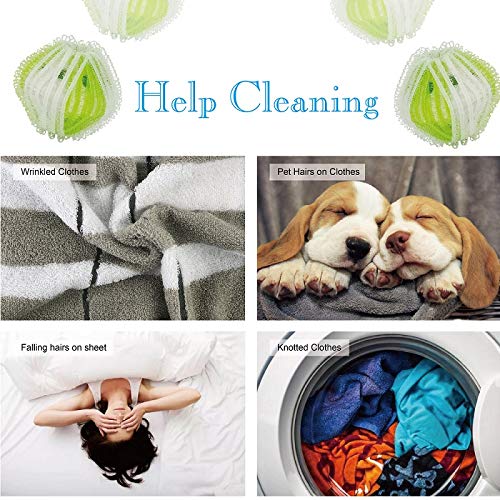 24 Pack Reusable Lint Remover Washing Balls - Plastic Dryer Balls for Hair & Fur Removal | Eco-Friendly Laundry Helper for Pet Owners & Allergy Sufferers | Perfect for Clothes, Blankets & Fabric Care