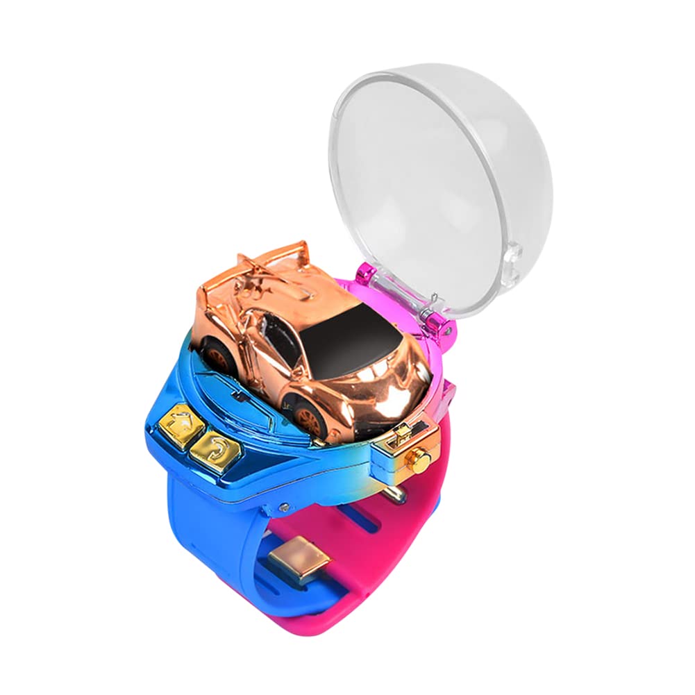 MiloChic 2022 New Mini Remote Control Car Watch Toy - 4CH 1/58 Scale Wrist Racing Car with USB Charging, Fun RC Toy Gift for Boys & Girls Birthday - Perfect for Indoor Play, Kids Parties & STEM Learning