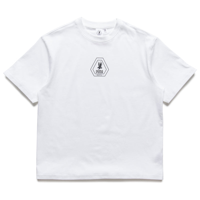 Skepta x Puma Graphic T-Shirt for Men - White Cotton Crewneck Tee - Streetwear Fashion for Casual Wear & Hip Hop Style