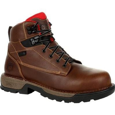 Rocky Legacy 6 Composite Toe Work Boots - Waterproof & Slip Resistant Safety Shoes for Men - Ideal for Construction, Warehouse & Outdoor Work
