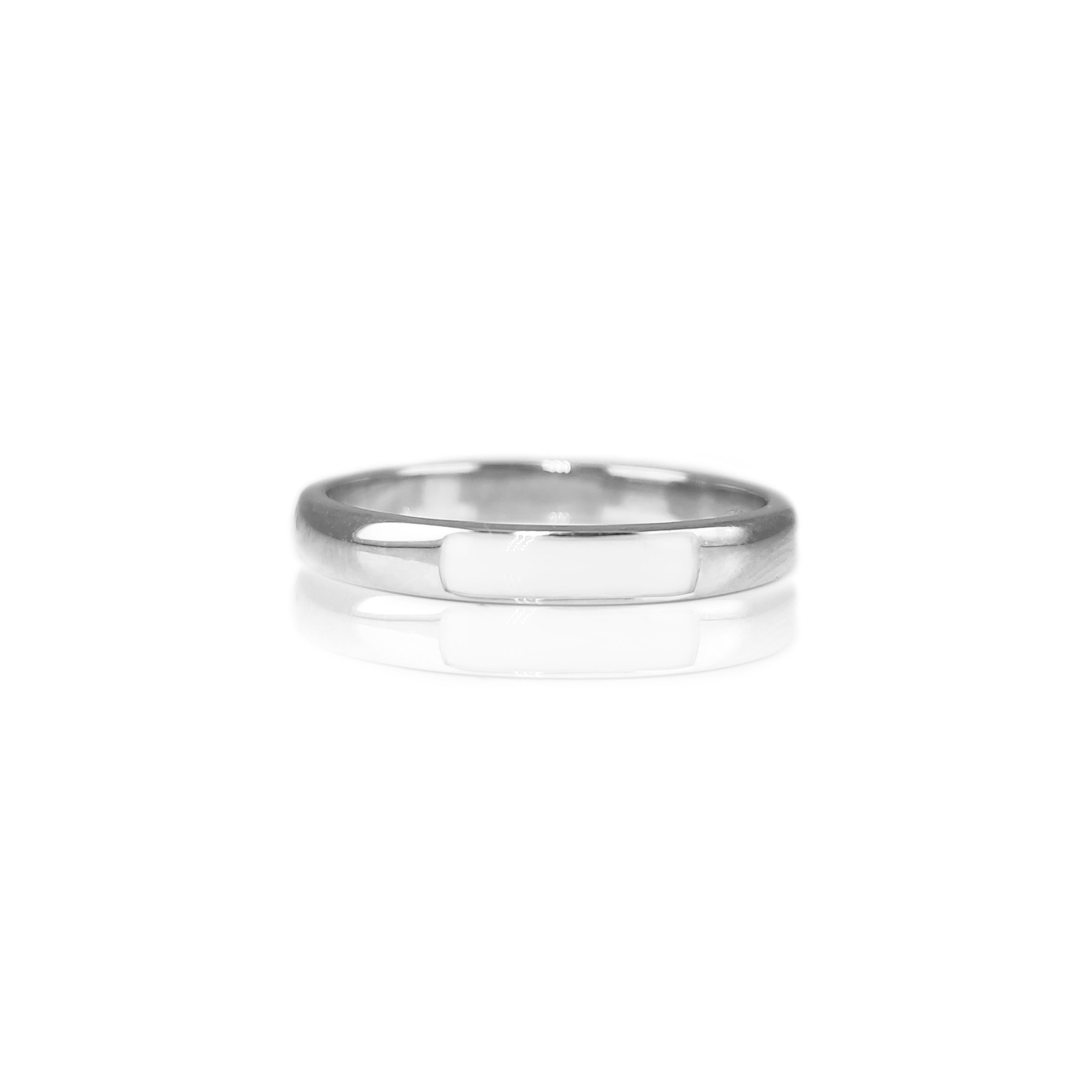 Bond Forever Breastmilk Ring - 3mm Width Sterling Silver Keepsake for Moms | Perfect for Breastfeeding Moms, Memorial Jewelry & Special Occasion Gifts