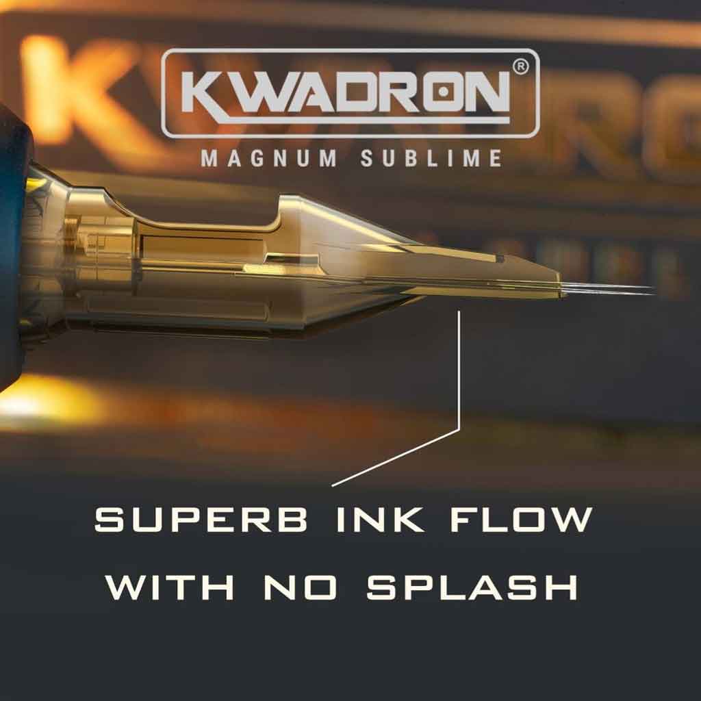 Kwadron Sublime Cartridge - Magnums & Curved Magnums for Tattoo Artists | Professional Tattoo Ink Cartridges for Smooth Lines & Shading | Perfect for Sleeves, Portraits & Detailed Tattoo Work