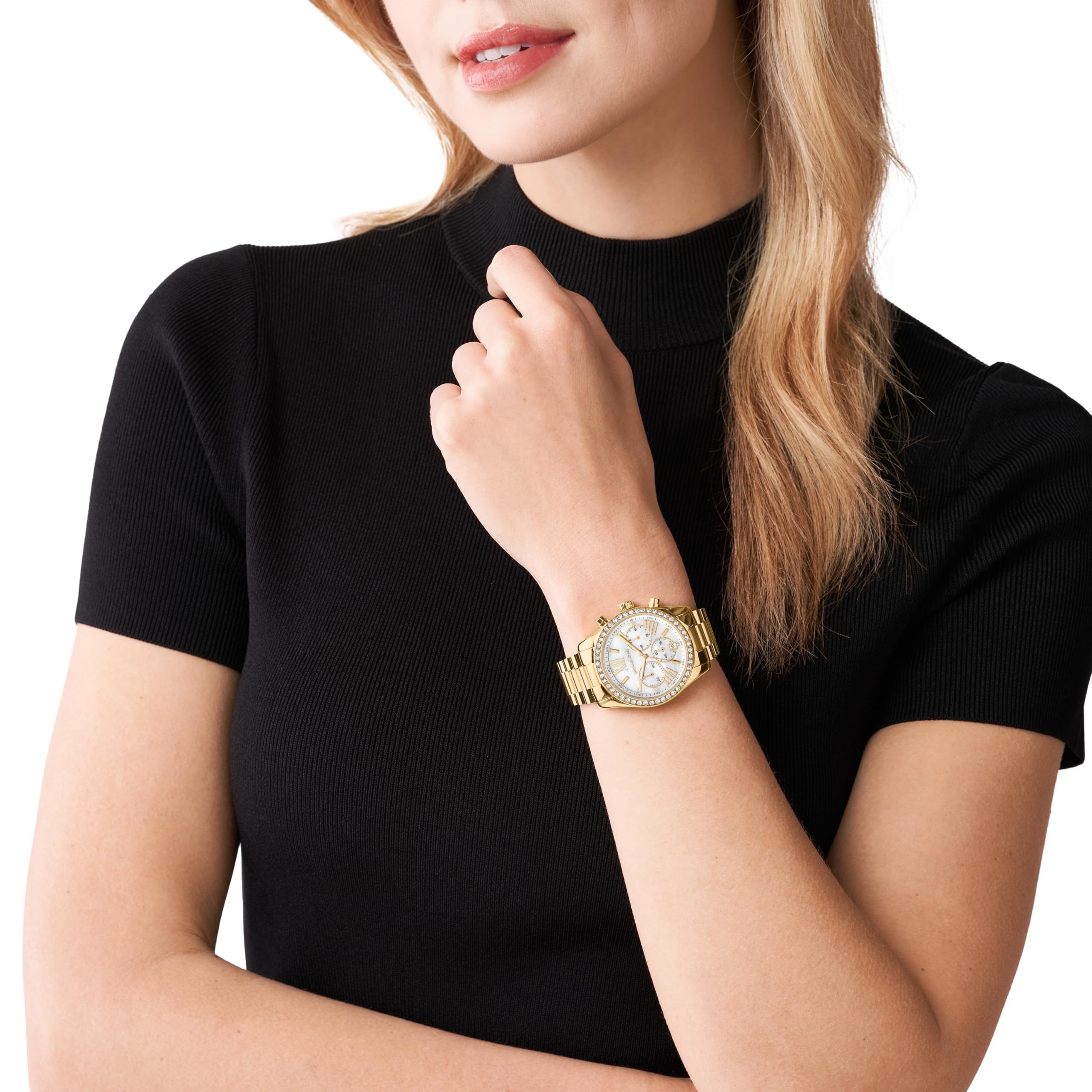 Michael Kors Lexington Women's Stainless Steel Chronograph Watch - Luxury Fashion Watch for Women | Perfect for Office, Date Night & Special Occasions