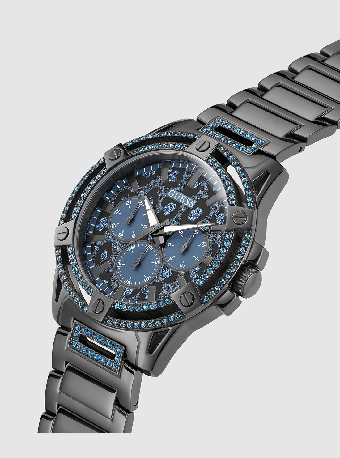 Black King Gunmetal Link Watch for Men - Stylish & Durable Stainless Steel Bracelet - Perfect for Business, Casual & Formal Occasions